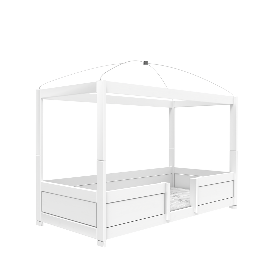 4-in-1 bed with canopy frame