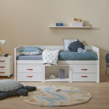 Load image into Gallery viewer, Cabin bed with drawers and bookcase - Breeze

