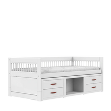 Load image into Gallery viewer, Cabin bed with drawers and bookcase - Breeze
