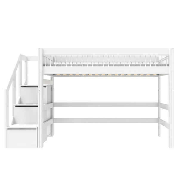 Low loft bed with stairs - Breeze