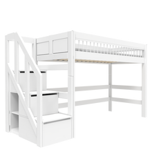 Load image into Gallery viewer, Low loft bed with stairs - Breeze
