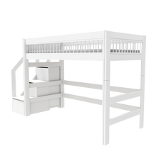 Load image into Gallery viewer, Low loft bed with stairs - Breeze
