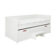 Load image into Gallery viewer, Cool Kids single bed with 2 drawers and footstool 90 cm
