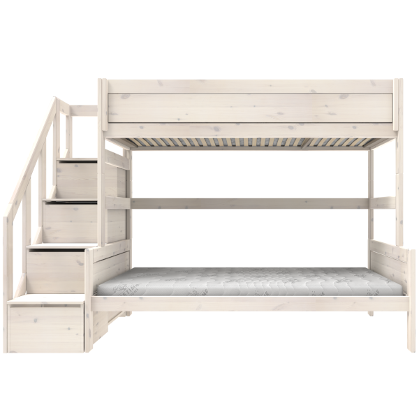 Family bunk bed with stepladder 120x200 cm