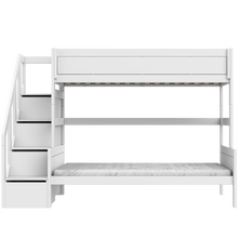 Load image into Gallery viewer, Family bunk bed with stepladder 120x200 cm
