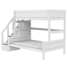 Load image into Gallery viewer, Family bunk bed with stepladder 120x200 cm
