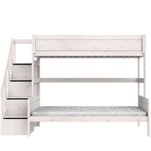 Load image into Gallery viewer, Family bunk bed with stepladder 140x200 cm
