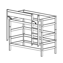 Load image into Gallery viewer, Ladder and parts for bunkbed
