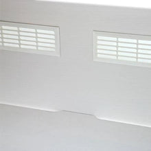 Load image into Gallery viewer, Garderobeskab med 3 døre, hylder og bøjlestang, 150 cm
