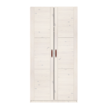 Load image into Gallery viewer, Garderobeskab med 2 døre og bøjlestang, 100 cm
