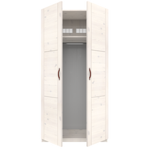 Load image into Gallery viewer, Wardrobe with 2 doors and hanger bar, 100 cm
