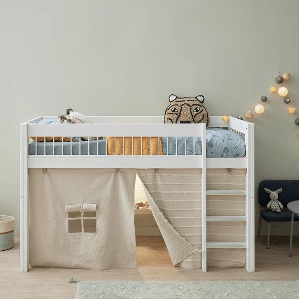 LIFETIME Kidsrooms Bed Halvhøj seng med lige stige - Breeze