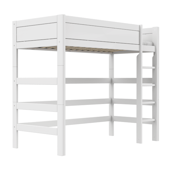 LIFETIME Kidsrooms Bed Hvid / Standard (16) Højseng med lige stige