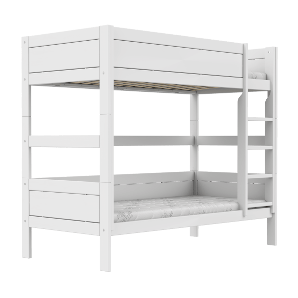 LIFETIME Kidsrooms Bed Hvid / Standard (16) Køjeseng med stige 90x200 cm