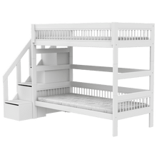 Load image into Gallery viewer, LIFETIME Kidsrooms Bed Køjeseng med trappe 90x200 cm - Breeze
