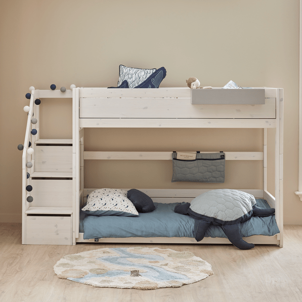 LIFETIME Kidsrooms Bed Lav køjeseng med trappe