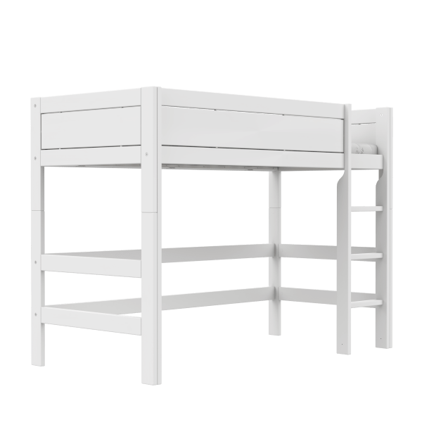 LIFETIME Kidsrooms Bed Hvid / Standard (16) Mellemhøj seng med lige stige