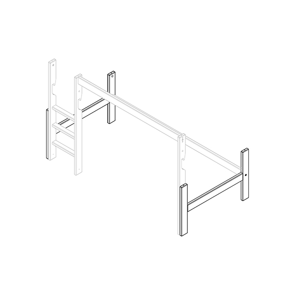 LIFETIME Kidsrooms Rebuild Part Ramme til halvhøjseng