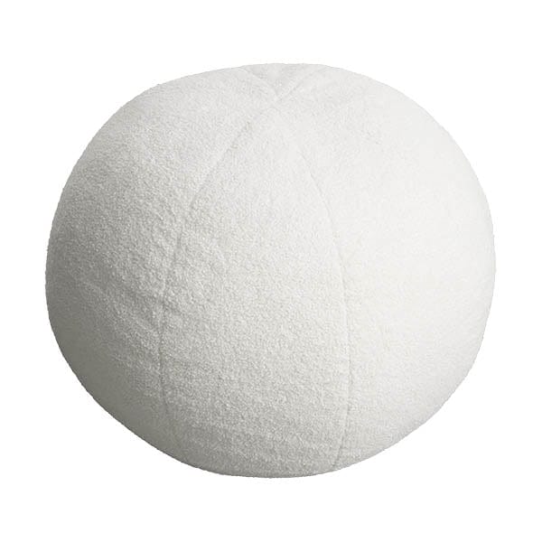 LIFETIME Kidsrooms Pouf Cream Rund puf - Teddy Cream