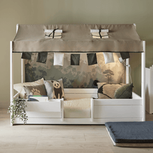 Indlæs billede til gallerivisning LIFETIME Kidsrooms Bed accessory Stoftag inkl. guirlande - Panda Paradise
