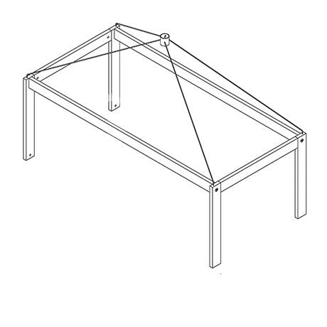 Frame for canopy - low