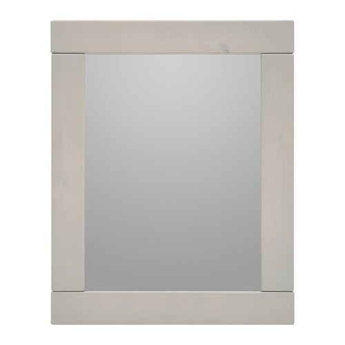 Spejl i fyrretræ - gråpigmenteret
