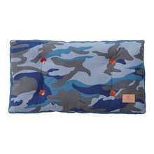 Load image into Gallery viewer, Two-piece pillow in navy blue - blue camo
