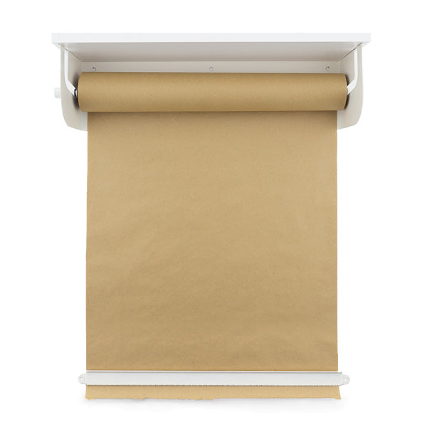 Paper roll with white shelf