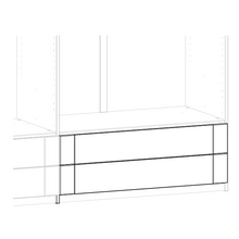 Load image into Gallery viewer, Extended cabinet plinth with 2 drawer sets 100 cm
