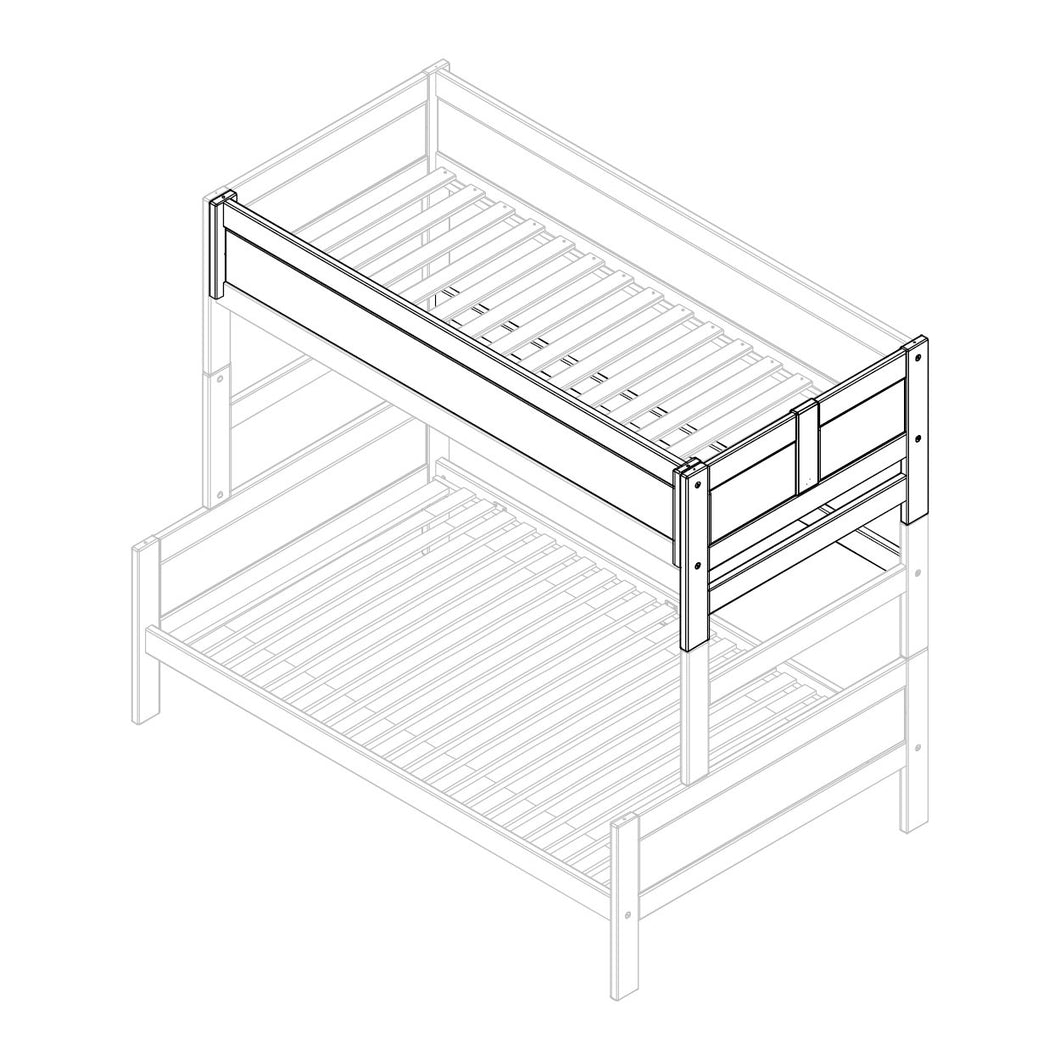 LIFETIME Kidsrooms Rebuild Part Hvid Dele til køjeseng med indgang fra siden