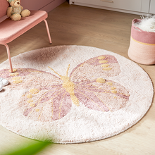 Load image into Gallery viewer, Tufted round carpet - Butterflies
