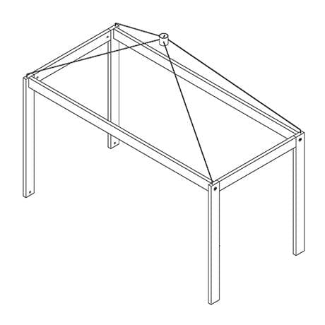 LIFETIME Kidsrooms Rebuild Part Hvid Ramme til himmel - høj