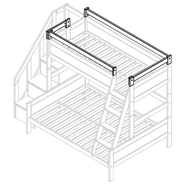 LIFETIME Kidsrooms Accessory Sengeramme til familiekøjeseng